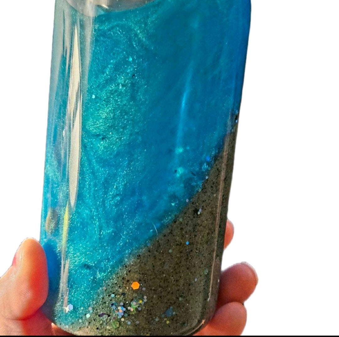 Snowgloble Beach Themed Tumbler